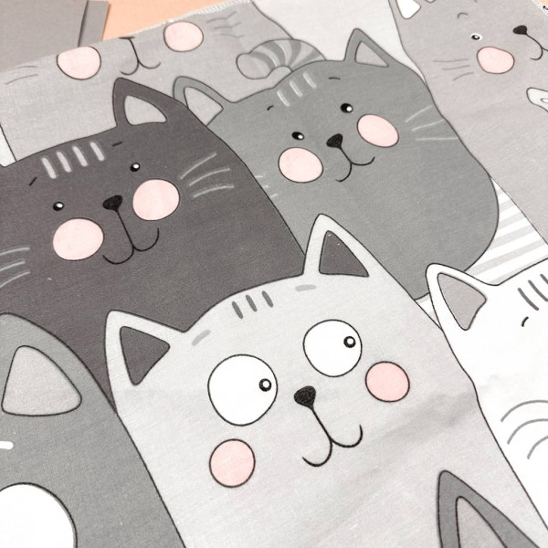 Бавовняна пелюшка · Сірі коти — Babywear