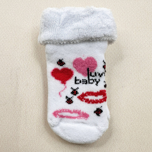 Теплі махрові Білі Luve baby