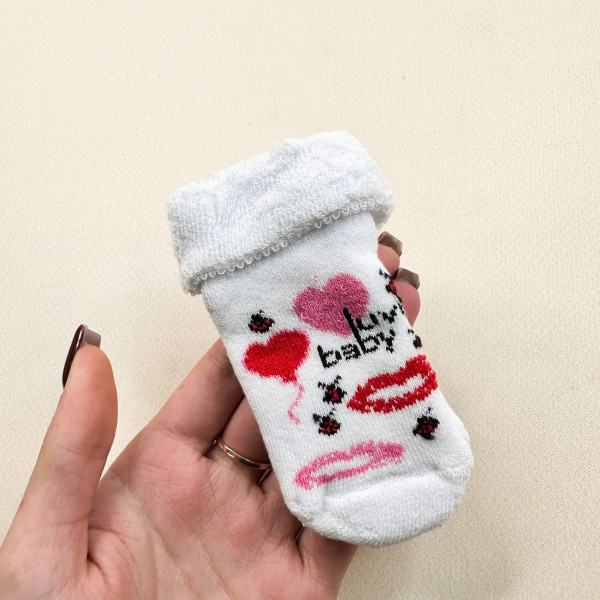 Теплі махрові Білі Luve baby