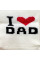 Носочки тонкі бавовняні молочні I lovе dad