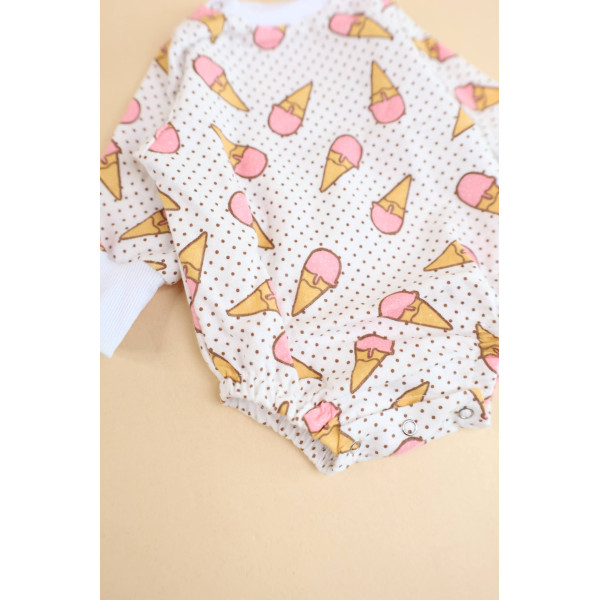Боді байка Рожевий ріжок — Babywear