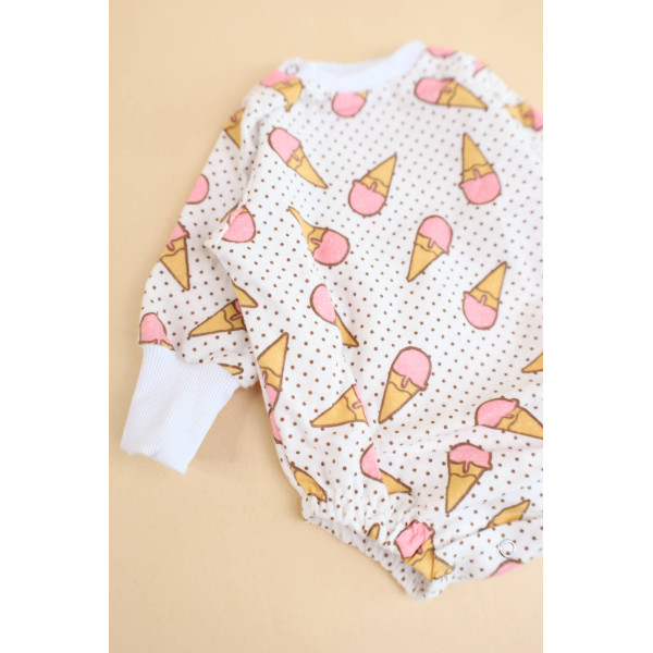 Боді байка Рожевий ріжок — Babywear