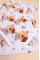 Боді-футболка із легенької бавовни Біла з оранжевими ведмедиками (56–86)