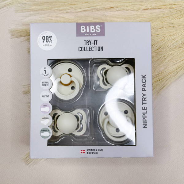 Пустушки Bibs Try-it collection Білі
