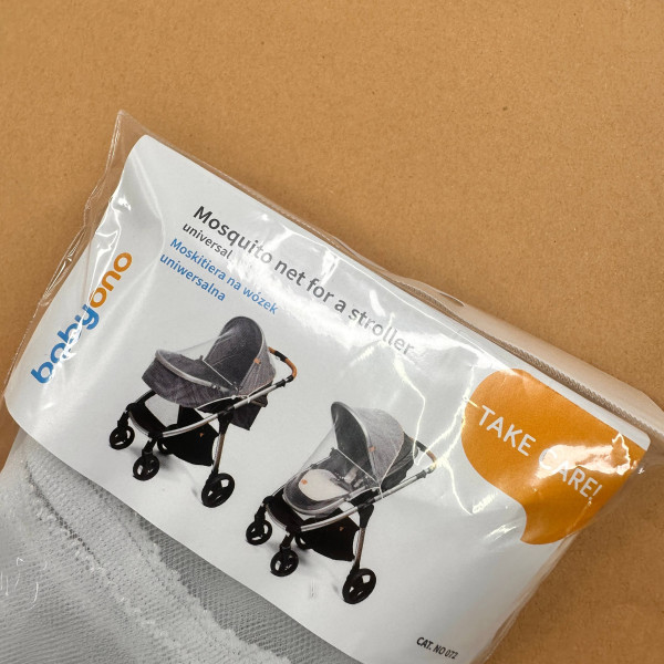 Універсальна москітна сітка для всіх типів дитячих колясок Babyono Біла