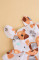 Легенька панамка із бавовни із зав'язками Біла Cute Teddy