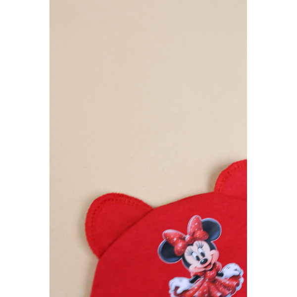 Шапочка із куліру Червона Minni Mouse