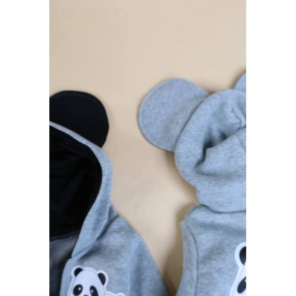 Ромпер из тринитки Сірий Panda