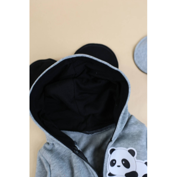Ромпер из тринитки Сірий Panda