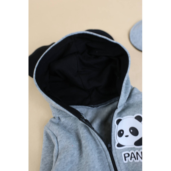 Ромпер из тринитки Сірий Panda