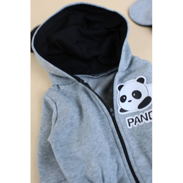 Ромпер из тринитки Сірий Panda