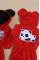 Ромпер из тринитки Червоний Panda