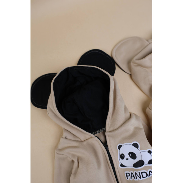 Ромпер из тринитки Бежевий Panda
