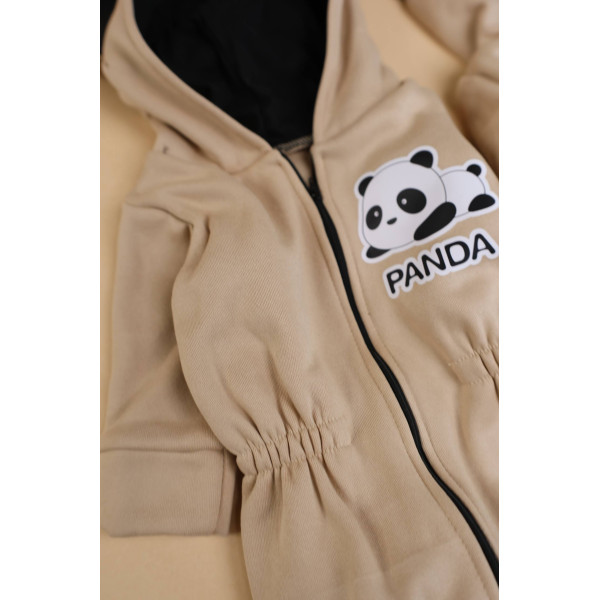 Ромпер из тринитки Бежевий Panda