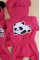 Ромпер из тринитки Малиновий Panda