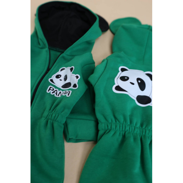 Ромпер из тринитки Зелений Panda
