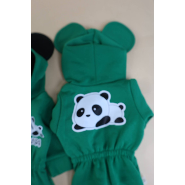 Ромпер из тринитки Зелений Panda