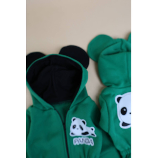 Ромпер из тринитки Зелений Panda