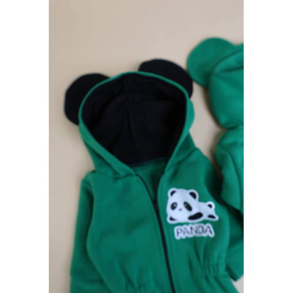 Ромпер из тринитки Зелений Panda
