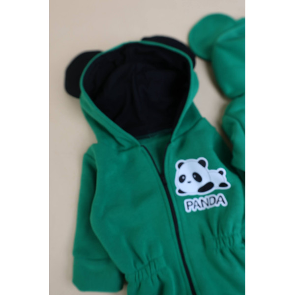 Ромпер из тринитки Зелений Panda
