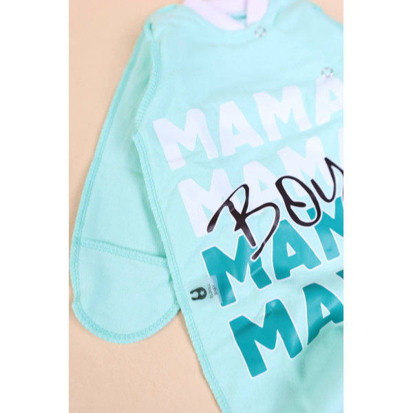Чоловічок з байки (футер) М'ятний "Mama Boy"