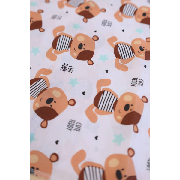 Бавовняна пелюшка · 90×110 см ·  Cute teddy