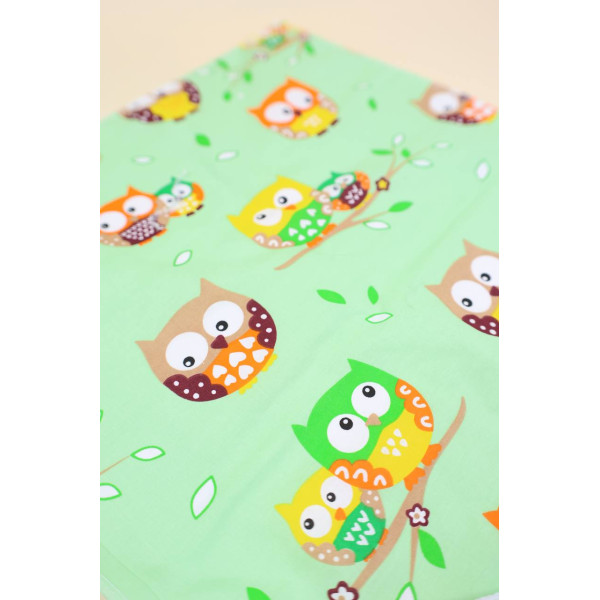 Непромокаюча пелюшка · Зеленa з совами — Babywear