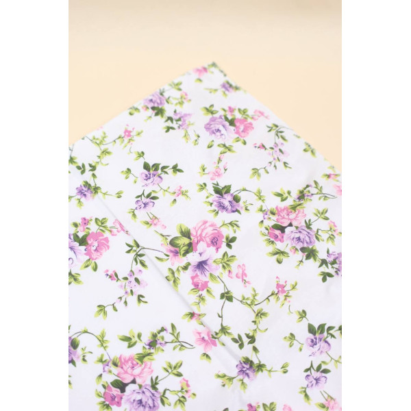 Непромокаюча пелюшка · Молочний з квіточками — Babywear