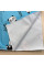 Непромокаюча пелюшка · 80×65 см · Блакитна з пандами — Babywear