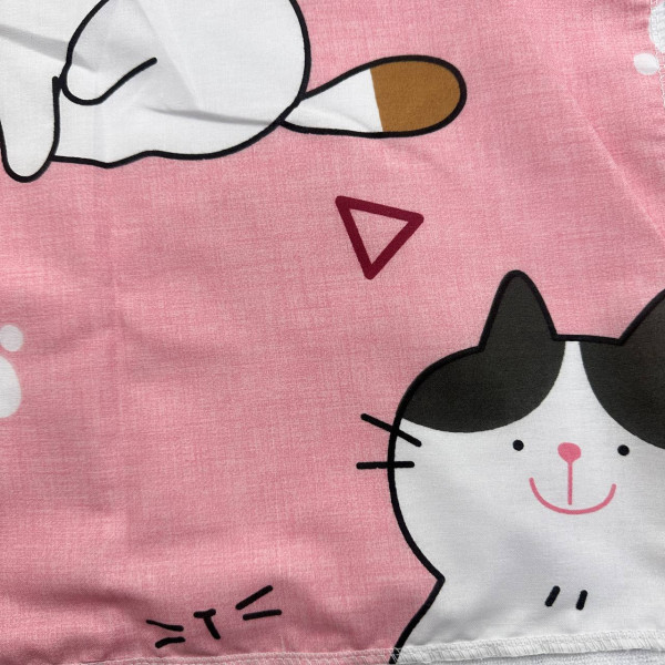 Непромокаюча пелюшка · Рожева з котиками — Babywear