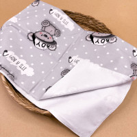 Непромокаюча пелюшка · Сіра з тедді — Babywear