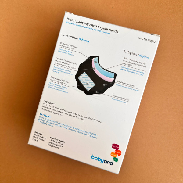 Лактаційні вкладиші (Чорний) BabyOno Natural Nursing