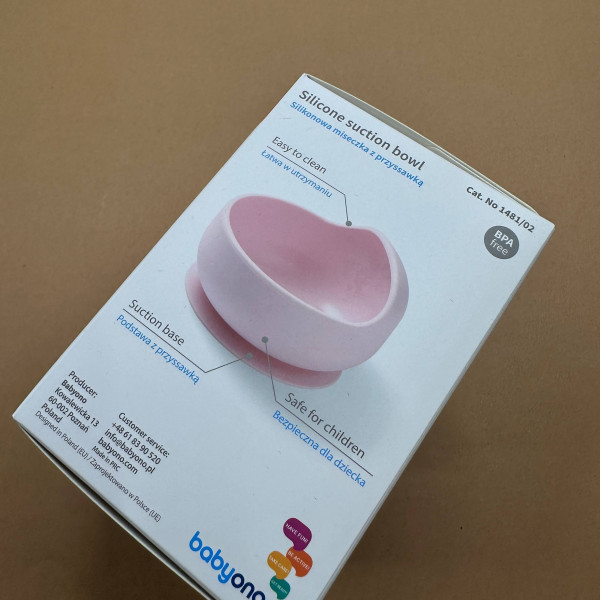 Миска на присосці Рожевий "BabyOno"