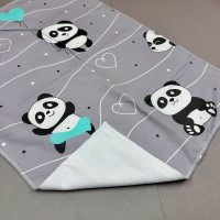 Непромокаюча пелюшка · Панди сірі · Водонепроникна — Babywear