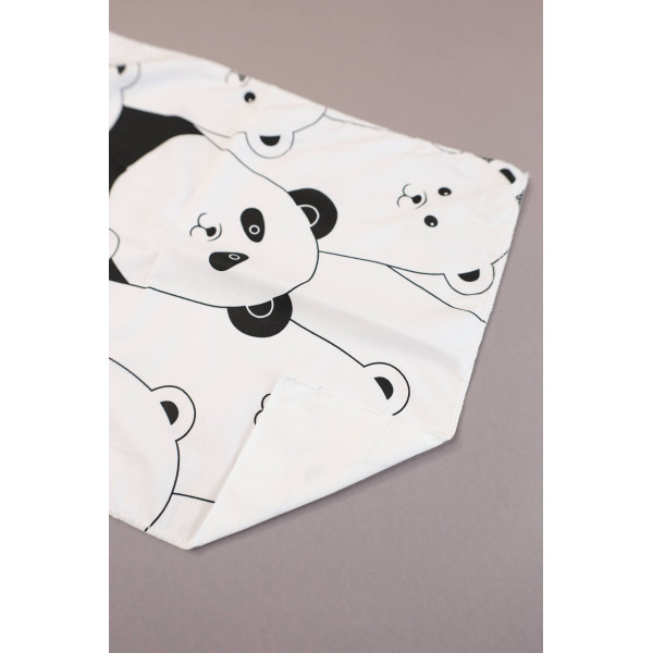 Бавовняна пелюшка · Чорно-білі ведмедики — Babywear