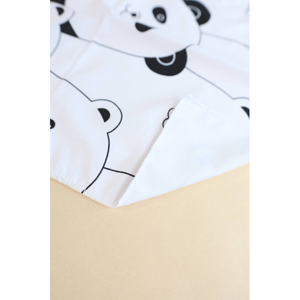 Бавовняна пелюшка · Чорно-білі ведмедики — Babywear
