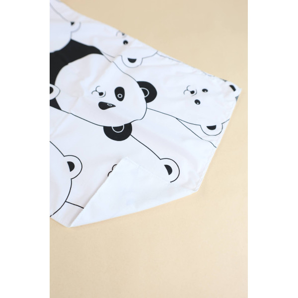Бавовняна пелюшка · Чорно-білі ведмедики — Babywear