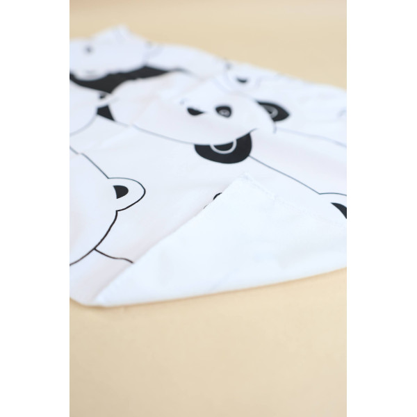 Бавовняна пелюшка · Чорно-білі ведмедики — Babywear