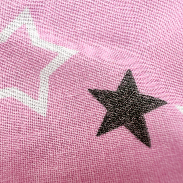 Непромокаюча пелюшка · 120×60 см · Рожева з зірками · З синтепоном — Babywear