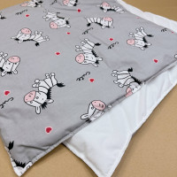 Непромокаюча пелюшка · Сіра з зебрами · З синтепоном — Babywear