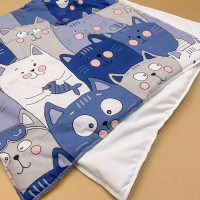 Непромокаюча пелюшка · Сині котики — Babywear