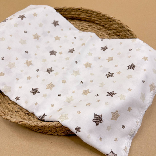 Ситцева пелюшка · 90×100 см · Зірочки — Babywear
