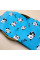 Непромокаюча пелюшка · 120×60 см · Блакитна з пандочками — Babywear