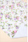 Непромокаюча пелюшка · 120×60 см · Біла з квіточками — Babywear