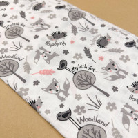 Муслінова пелюшка · 90×80 см. · сірі лисички — Babywear