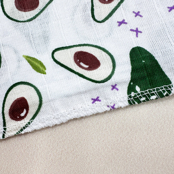Муслінова пелюшка · 90×80 см. · Авокадо — Babywear