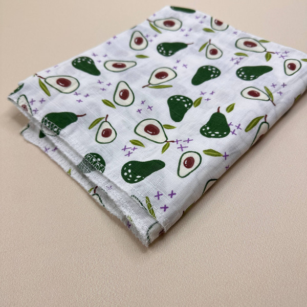 Муслінова пелюшка · 90×80 см. · Авокадо — Babywear