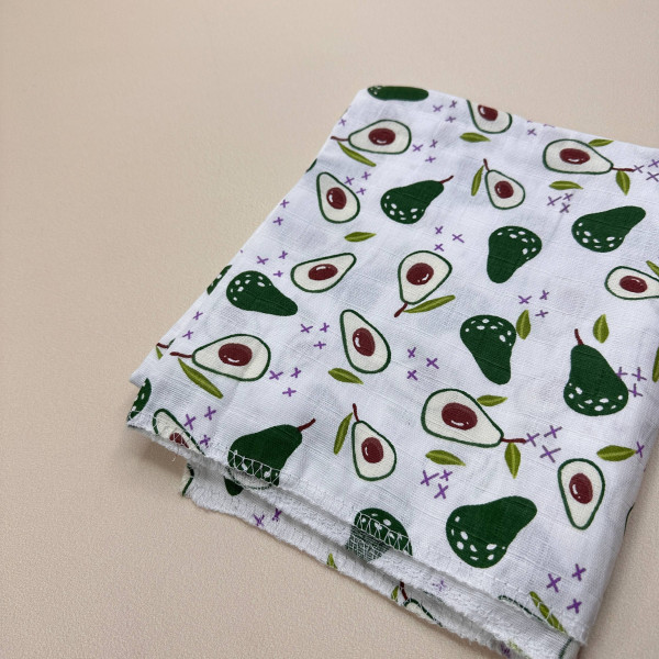 Муслінова пелюшка · 90×80 см. · Авокадо — Babywear