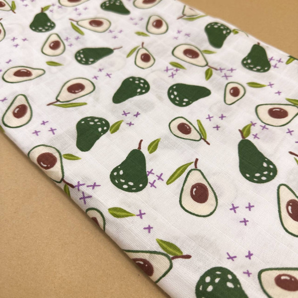 Муслінова пелюшка · 90×80 см. · Авокадо — Babywear