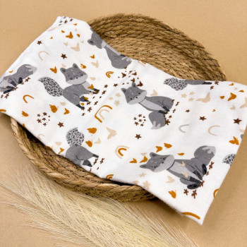 Байкова пелюшка · 80×90 см · Сіре лисенятко — Babywear
